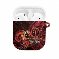 Personalised Polynesia Zodiac Aries AirPods Case Galaxy Polynesian Pattern Chest Tattoo Style