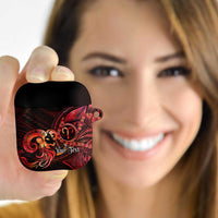 Personalised Polynesia Zodiac Aries AirPods Case Galaxy Polynesian Pattern Chest Tattoo Style