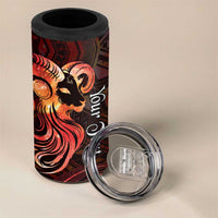 Personalised Polynesia Zodiac Aries 4 in 1 Can Cooler Tumbler Galaxy Polynesian Pattern Chest Tattoo Style LT14 - Polynesian Pride