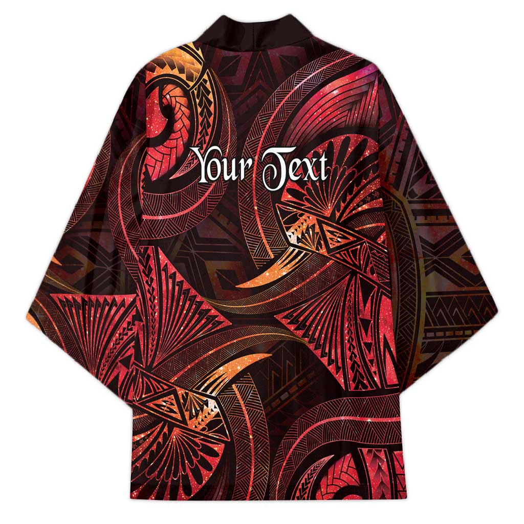 Personalised Polynesia Zodiac Aries Kimono Galaxy Polynesian Pattern Chest Tattoo Style