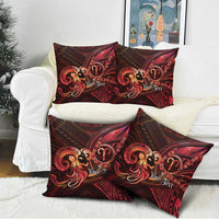 Personalised Polynesia Zodiac Aries Pillow Cover Galaxy Polynesian Pattern Chest Tattoo Style