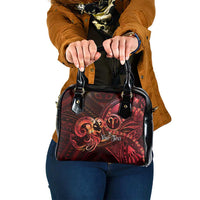 Personalised Polynesia Zodiac Aries Shoulder Handbag Galaxy Polynesian Pattern Chest Tattoo Style LT14 One Size Red - Polynesian Pride