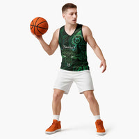 Personalised Polynesia Zodiac Taurus Basketball Jersey Galaxy Polynesian Pattern Chest Tattoo Style