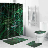 Personalised Polynesia Zodiac Taurus Bathroom Set Galaxy Polynesian Pattern Chest Tattoo Style