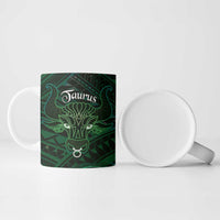 Personalised Polynesia Zodiac Taurus Ceramic Mug Galaxy Polynesian Pattern Chest Tattoo Style LT14 - Polynesian Pride