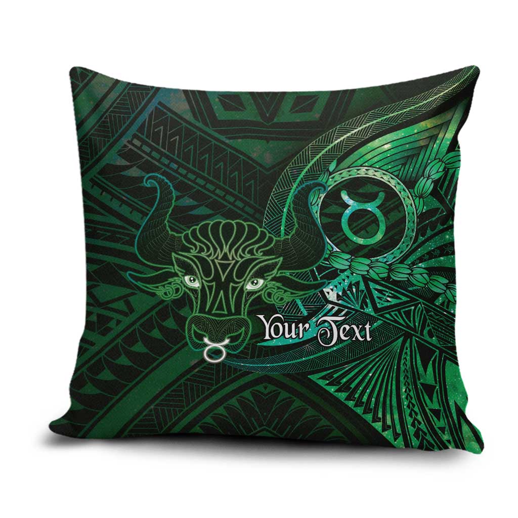 Personalised Polynesia Zodiac Taurus Pillow Cover Galaxy Polynesian Pattern Chest Tattoo Style