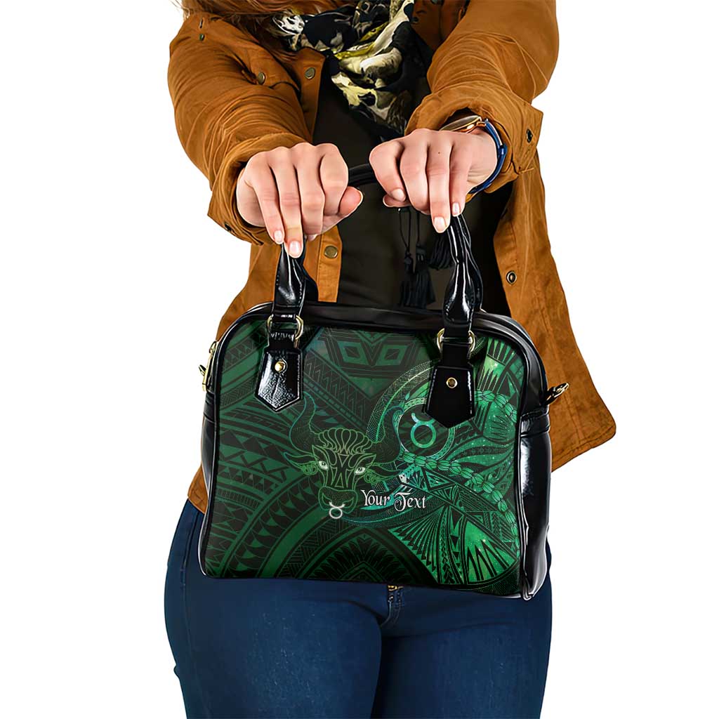 Personalised Polynesia Zodiac Taurus Shoulder Handbag Galaxy Polynesian Pattern Chest Tattoo Style LT14 One Size Green - Polynesian Pride