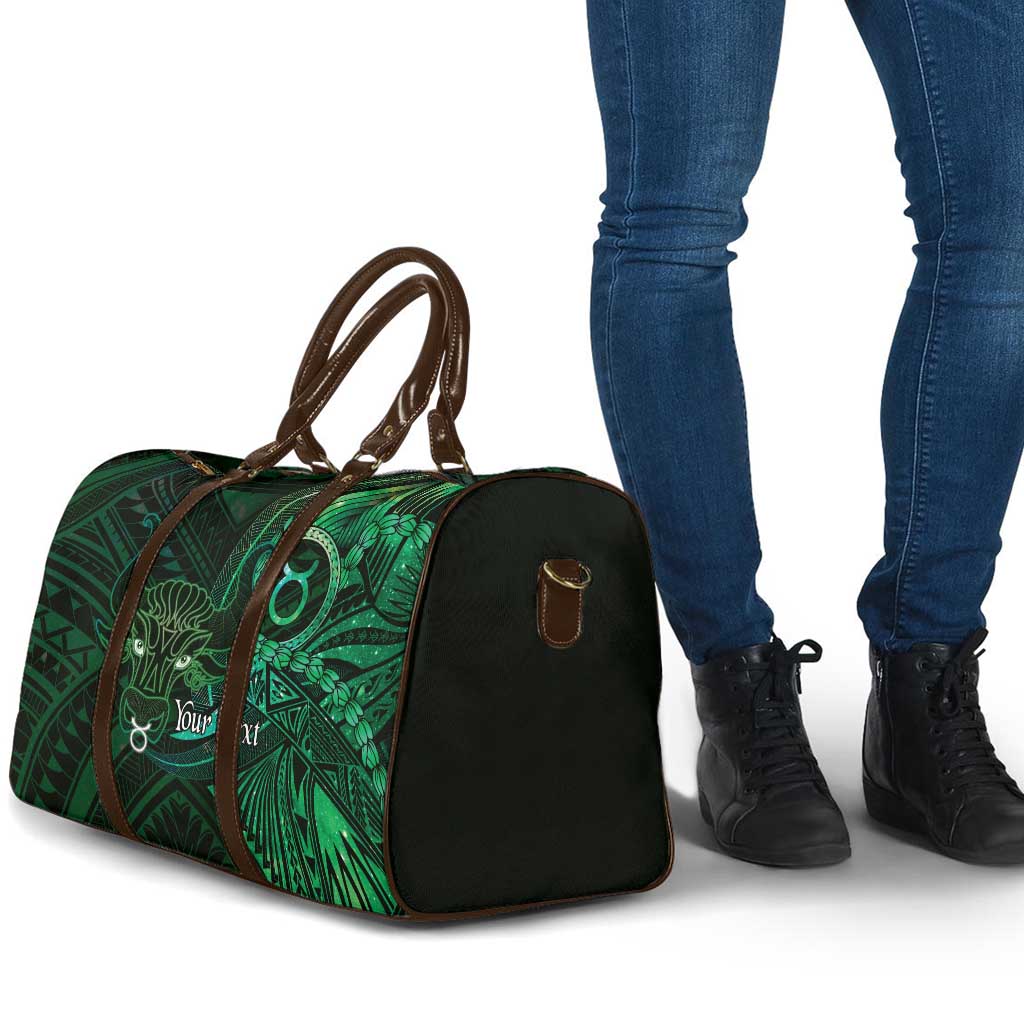 Personalised Polynesia Zodiac Taurus Travel Bag Galaxy Polynesian Pattern Chest Tattoo Style