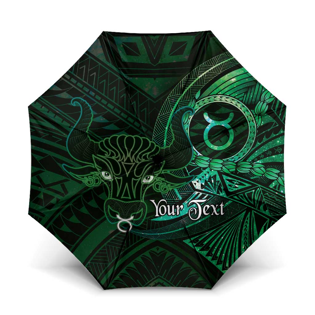 Personalised Polynesia Zodiac Taurus Umbrella Galaxy Polynesian Pattern Chest Tattoo Style
