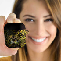 Personalised Polynesia Zodiac Gemini AirPods Case Galaxy Polynesian Pattern Chest Tattoo Style