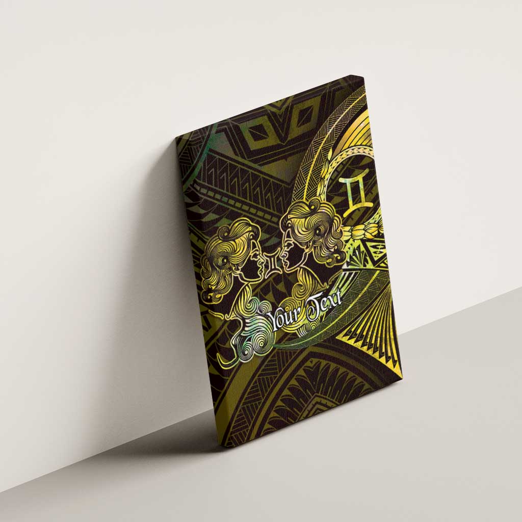 Personalised Polynesia Zodiac Gemini Canvas Wall Art Galaxy Polynesian Pattern Chest Tattoo Style LT14 - Polynesian Pride
