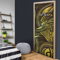 Personalised Polynesia Zodiac Gemini Door Cover Galaxy Polynesian Pattern Chest Tattoo Style