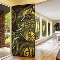 Personalised Polynesia Zodiac Gemini Door Cover Galaxy Polynesian Pattern Chest Tattoo Style