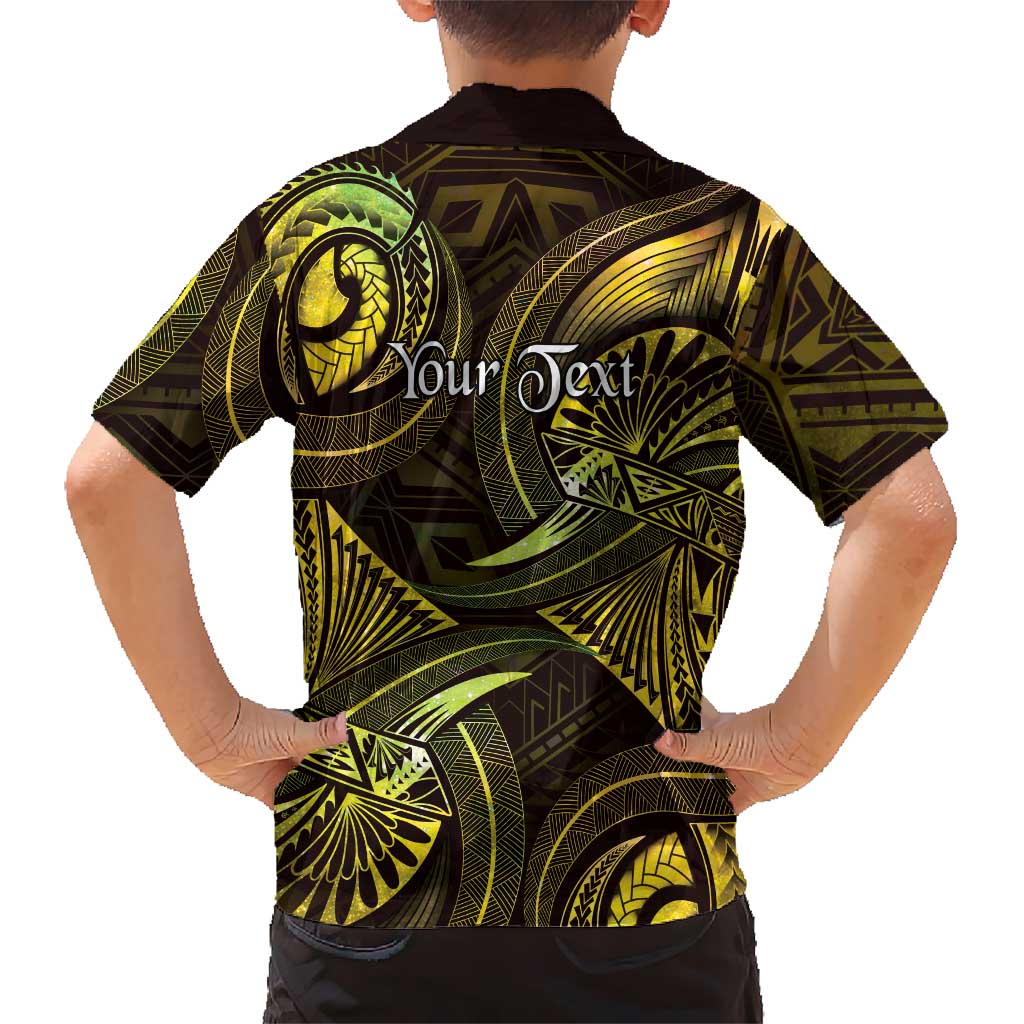 Personalised Polynesia Zodiac Gemini Family Matching Long Sleeve Bodycon Dress and Hawaiian Shirt Galaxy Polynesian Pattern Chest Tattoo Style LT14 - Polynesian Pride