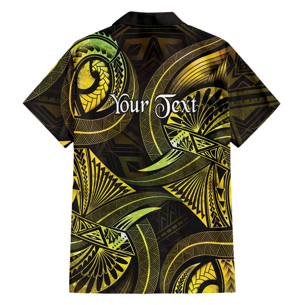 Personalised Polynesia Zodiac Gemini Family Matching Short Sleeve Bodycon Dress and Hawaiian Shirt Galaxy Polynesian Pattern Chest Tattoo Style LT14 - Polynesian Pride