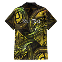 Personalised Polynesia Zodiac Gemini Family Matching Short Sleeve Bodycon Dress and Hawaiian Shirt Galaxy Polynesian Pattern Chest Tattoo Style LT14 - Polynesian Pride