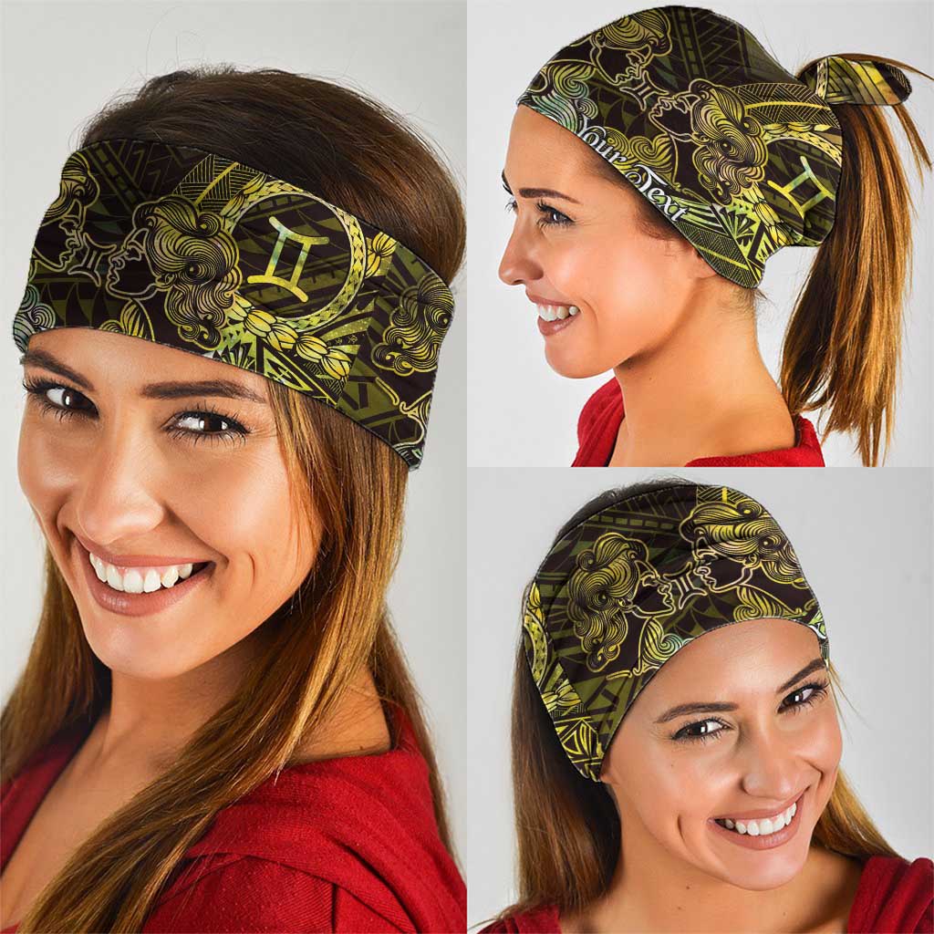 Personalised Polynesia Zodiac Gemini Neck Gaiter Galaxy Polynesian Pattern Chest Tattoo Style LT14 - Polynesian Pride