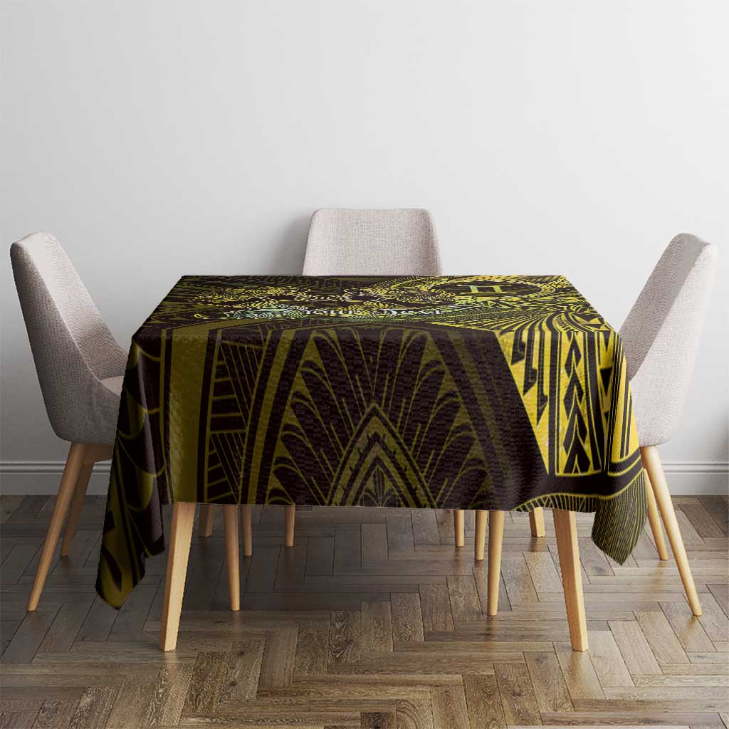 Personalised Polynesia Zodiac Gemini Tablecloth Galaxy Polynesian Pattern Chest Tattoo Style