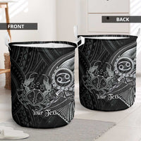 Personalised Polynesia Zodiac Cancer Laundry Basket Galaxy Polynesian Pattern Chest Tattoo Style LT14 - Polynesian Pride