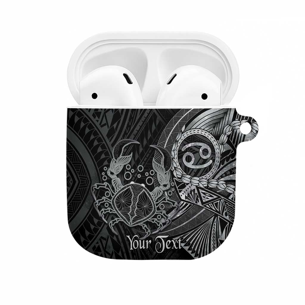 Personalised Polynesia Zodiac Cancer AirPods Case Galaxy Polynesian Pattern Chest Tattoo Style