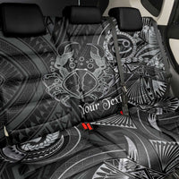Personalised Polynesia Zodiac Cancer Back Car Seat Cover Galaxy Polynesian Pattern Chest Tattoo Style LT14 - Polynesian Pride