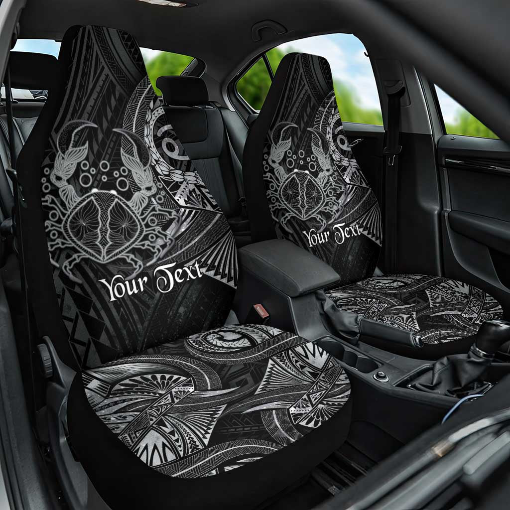 Personalised Polynesia Zodiac Cancer Car Seat Cover Galaxy Polynesian Pattern Chest Tattoo Style