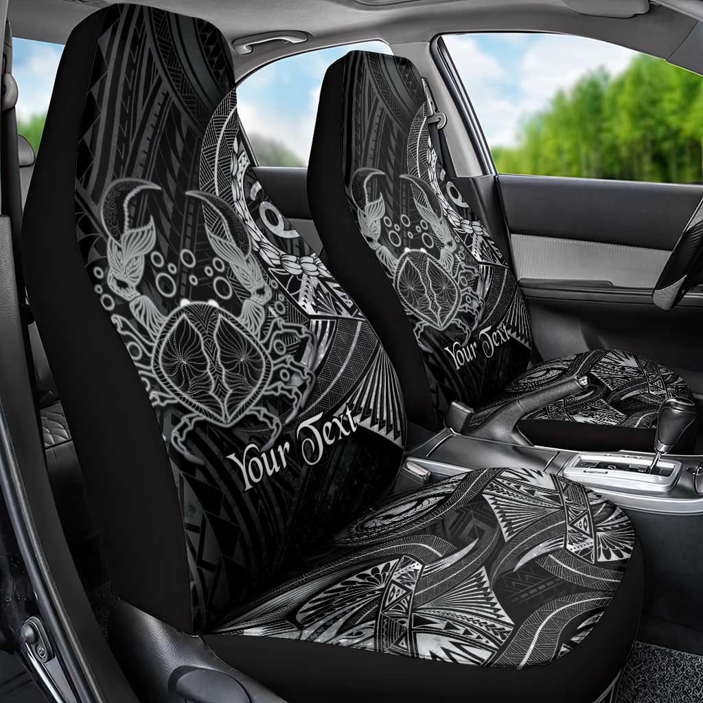 Personalised Polynesia Zodiac Cancer Car Seat Cover Galaxy Polynesian Pattern Chest Tattoo Style