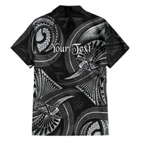 Personalised Polynesia Zodiac Cancer Family Matching Short Sleeve Bodycon Dress and Hawaiian Shirt Galaxy Polynesian Pattern Chest Tattoo Style