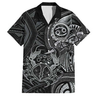 Personalised Polynesia Zodiac Cancer Family Matching Tank Maxi Dress and Hawaiian Shirt Galaxy Polynesian Pattern Chest Tattoo Style