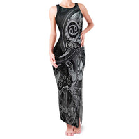 Personalised Polynesia Zodiac Cancer Family Matching Tank Maxi Dress and Hawaiian Shirt Galaxy Polynesian Pattern Chest Tattoo Style