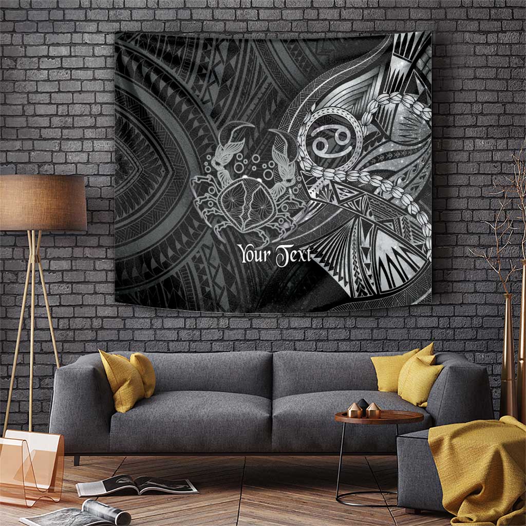 Personalised Polynesia Zodiac Cancer Tapestry Galaxy Polynesian Pattern Chest Tattoo Style
