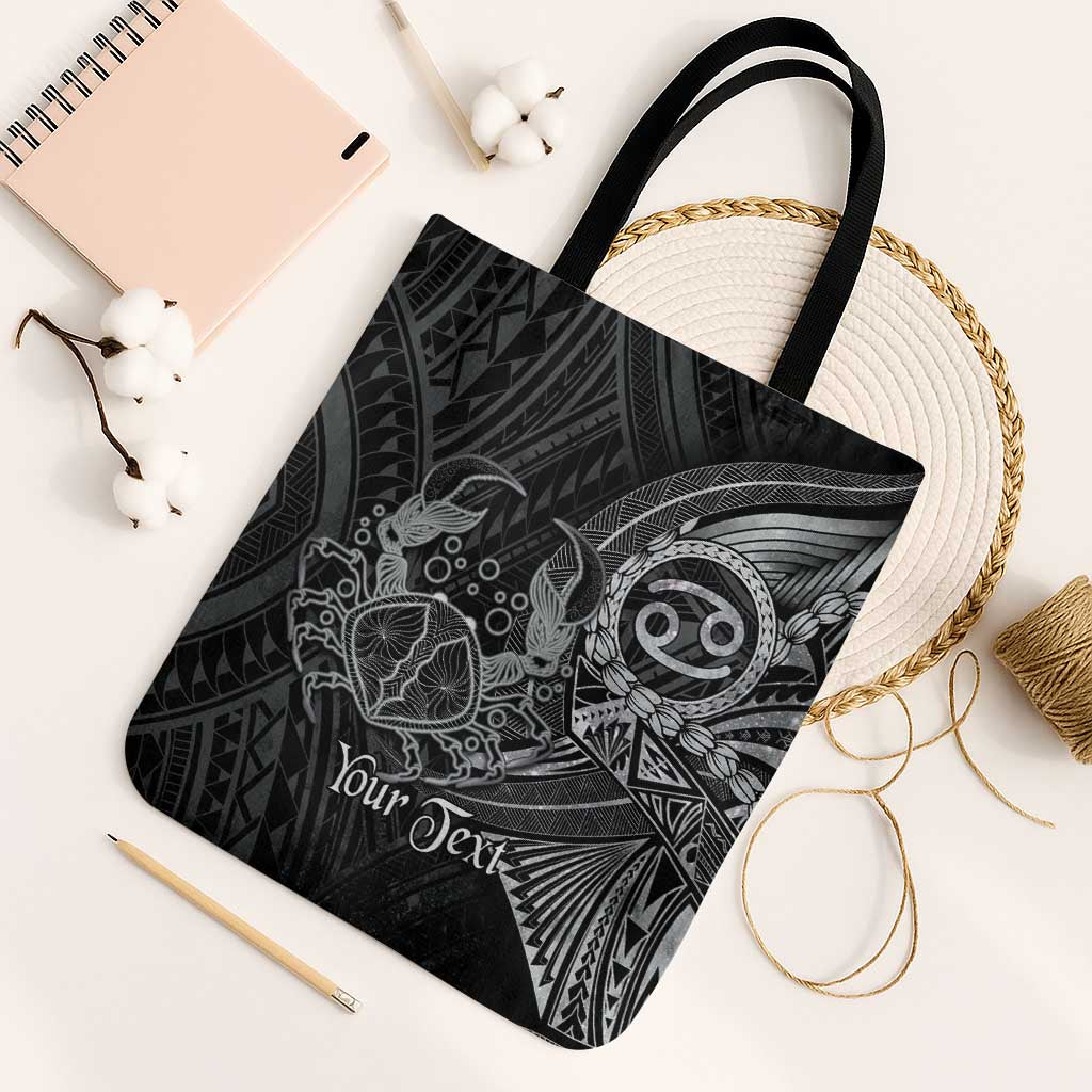 Personalised Polynesia Zodiac Cancer Tote Bag Galaxy Polynesian Pattern Chest Tattoo Style