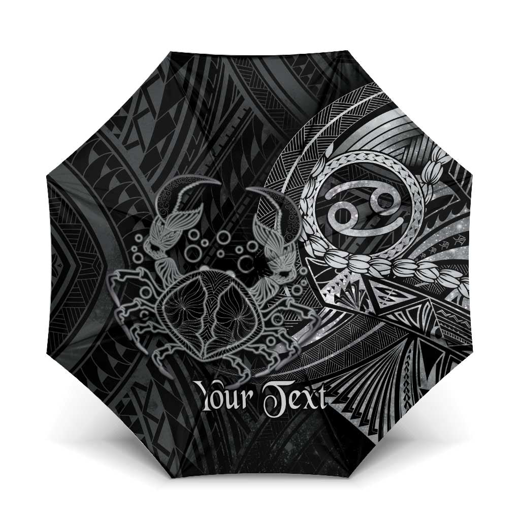 Personalised Polynesia Zodiac Cancer Umbrella Galaxy Polynesian Pattern Chest Tattoo Style