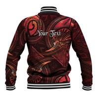 Personalised Polynesia Zodiac Scorpio Baseball Jacket Galaxy Polynesian Pattern Chest Tattoo Style
