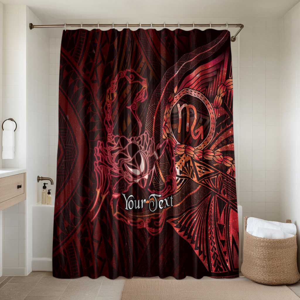 Personalised Polynesia Zodiac Scorpio Bathroom Set Galaxy Polynesian Pattern Chest Tattoo Style