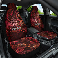 Personalised Polynesia Zodiac Scorpio Car Seat Cover Galaxy Polynesian Pattern Chest Tattoo Style