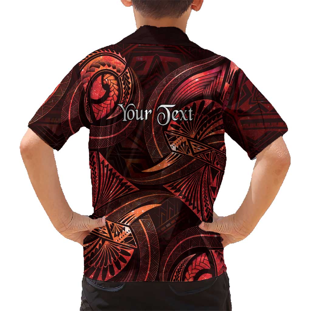 Personalised Polynesia Zodiac Scorpio Family Matching Off Shoulder Short Dress and Hawaiian Shirt Galaxy Polynesian Pattern Chest Tattoo Style LT14 - Polynesian Pride