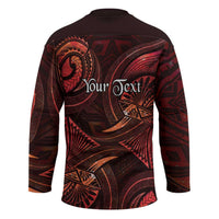 Personalised Polynesia Zodiac Scorpio Hockey Jersey Galaxy Polynesian Pattern Chest Tattoo Style