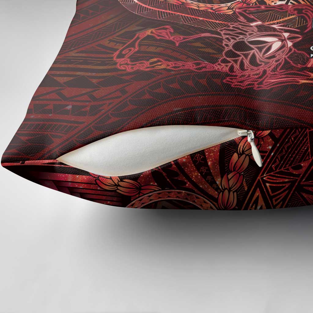 Personalised Polynesia Zodiac Scorpio Pillow Cover Galaxy Polynesian Pattern Chest Tattoo Style