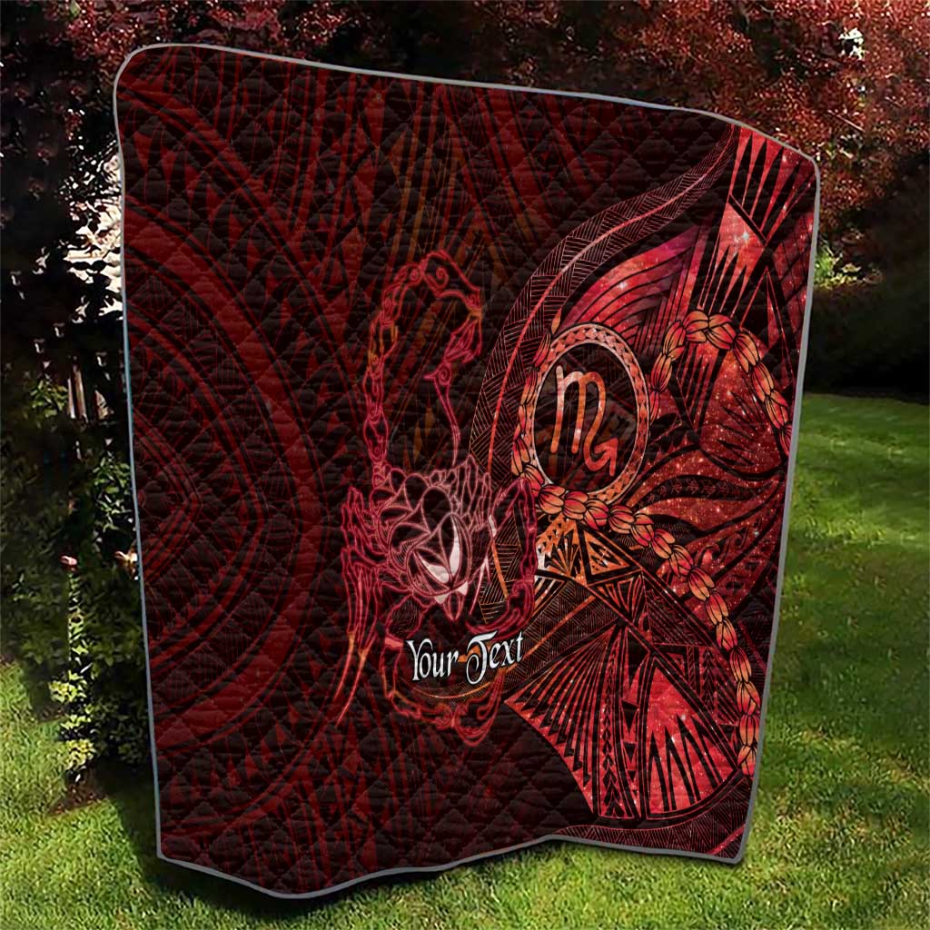 Personalised Polynesia Zodiac Scorpio Quilt Galaxy Polynesian Pattern Chest Tattoo Style LT14 - Polynesian Pride