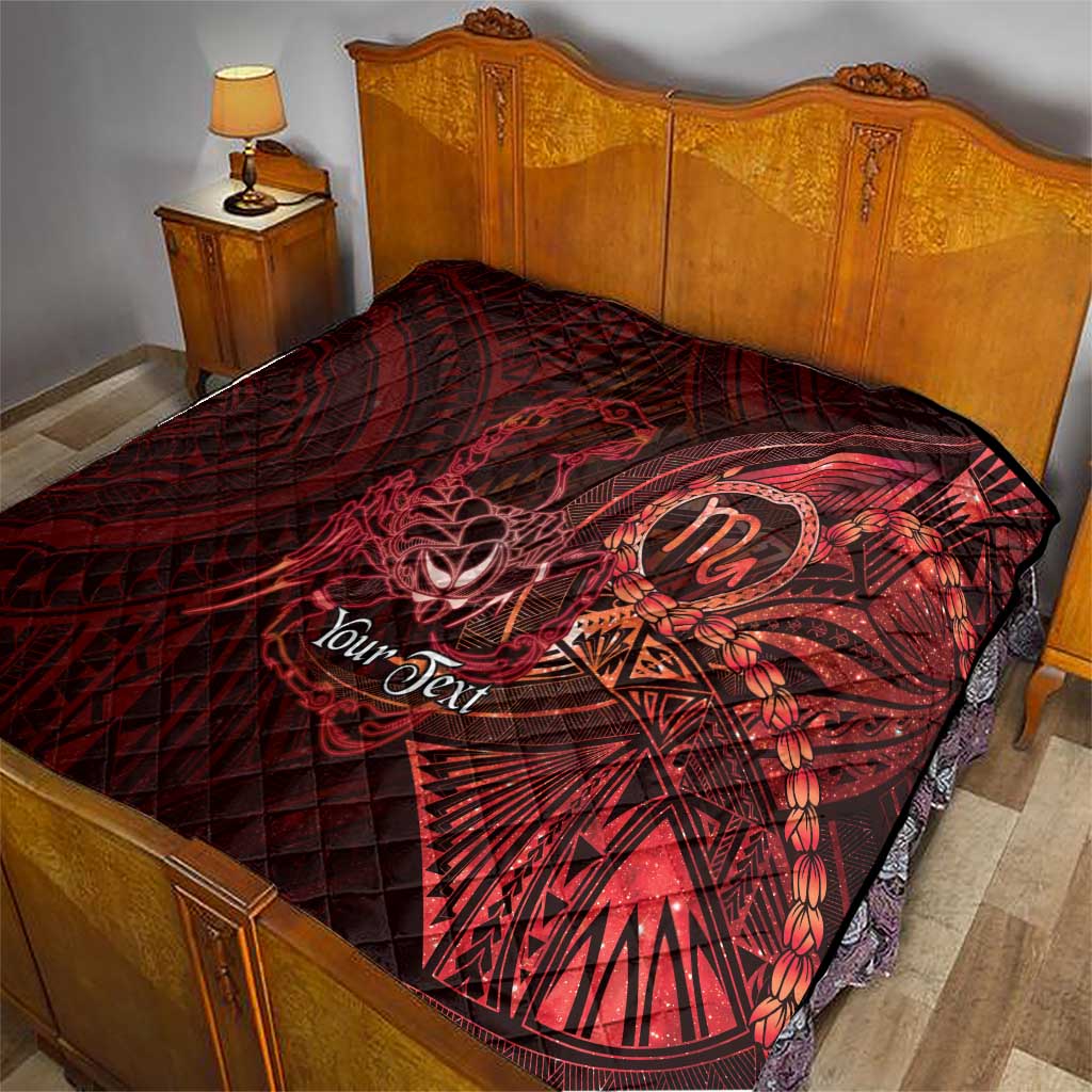 Personalised Polynesia Zodiac Scorpio Quilt Galaxy Polynesian Pattern Chest Tattoo Style LT14 - Polynesian Pride
