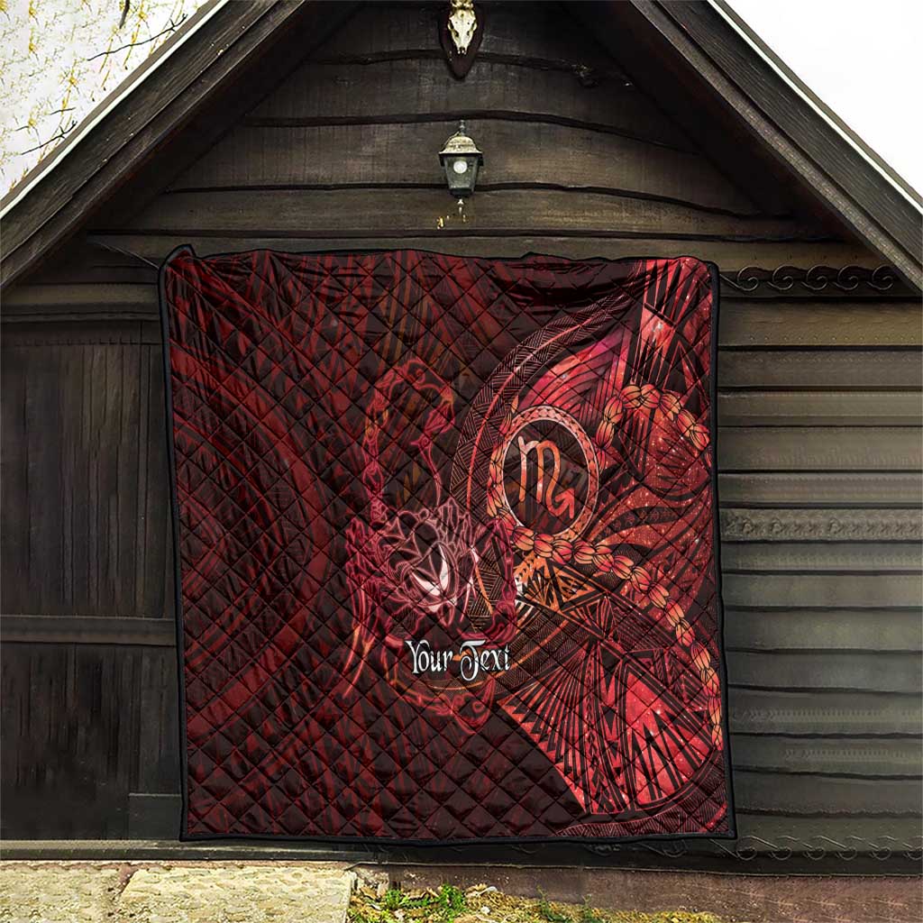 Personalised Polynesia Zodiac Scorpio Quilt Galaxy Polynesian Pattern Chest Tattoo Style LT14 - Polynesian Pride