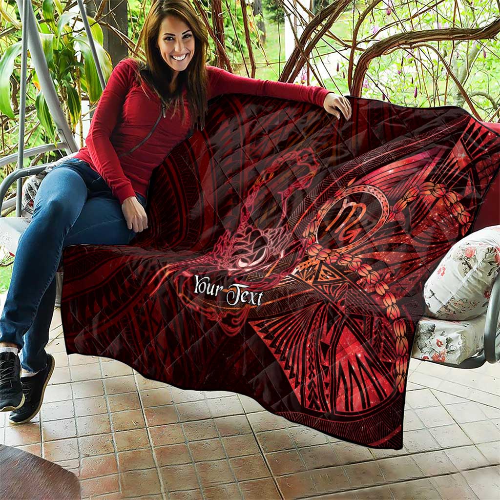 Personalised Polynesia Zodiac Scorpio Quilt Galaxy Polynesian Pattern Chest Tattoo Style LT14 - Polynesian Pride
