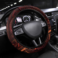 Polynesia Zodiac Scorpio Steering Wheel Cover Galaxy Polynesian Pattern Chest Tattoo Style