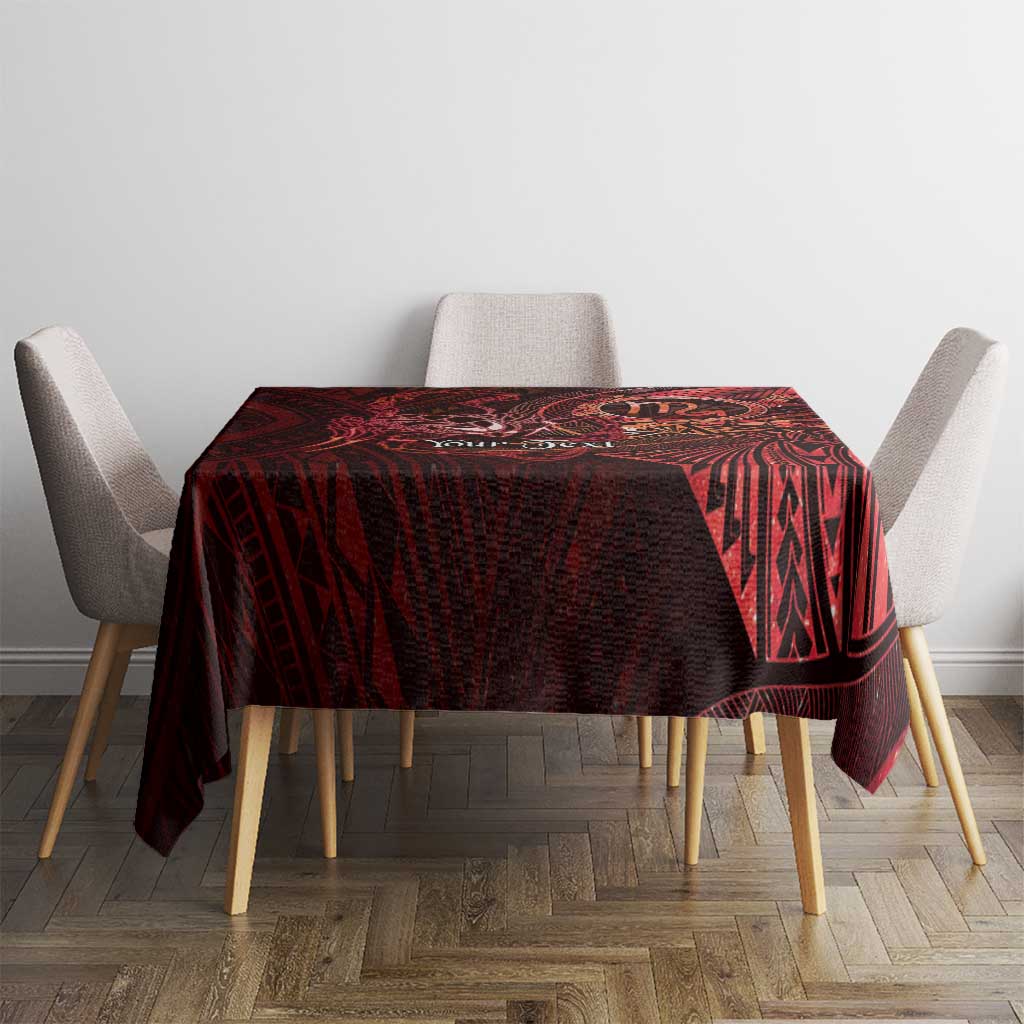 Personalised Polynesia Zodiac Scorpio Tablecloth Galaxy Polynesian Pattern Chest Tattoo Style
