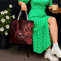 Personalised Polynesia Zodiac Scorpio Tote Bag Galaxy Polynesian Pattern Chest Tattoo Style