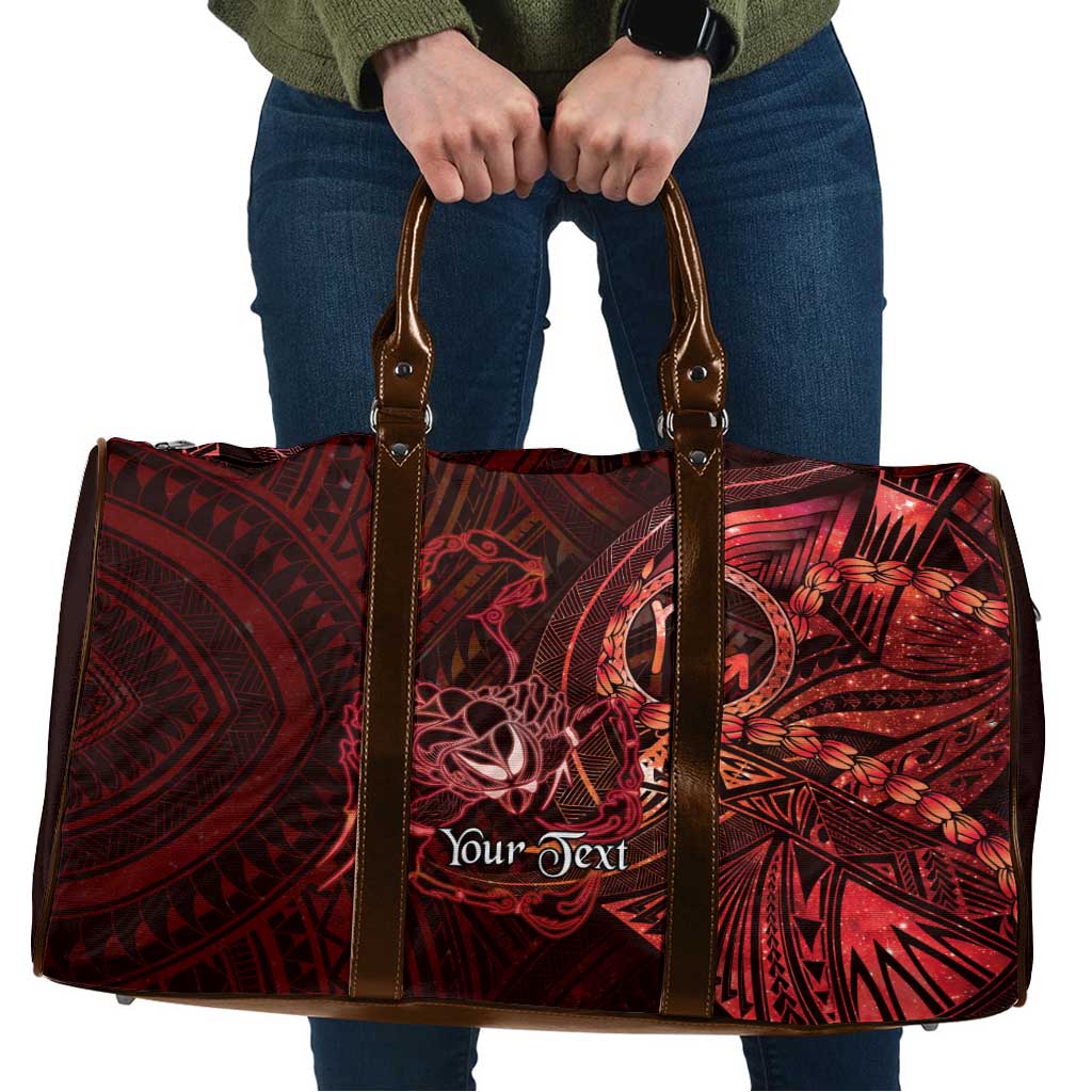 Personalised Polynesia Zodiac Scorpio Travel Bag Galaxy Polynesian Pattern Chest Tattoo Style