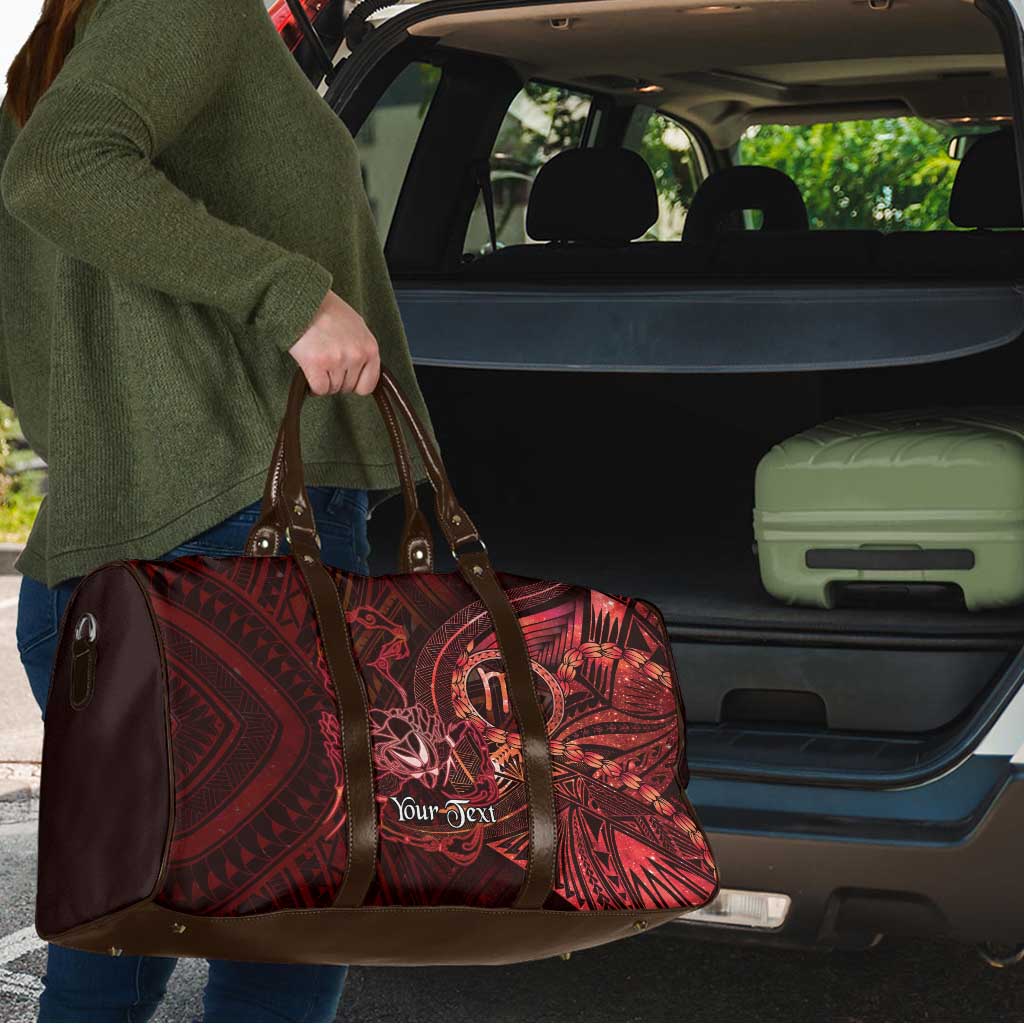 Personalised Polynesia Zodiac Scorpio Travel Bag Galaxy Polynesian Pattern Chest Tattoo Style