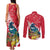 New Zealand Christmas In July Couples Matching Tank Maxi Dress and Long Sleeve Button Shirt Tui Bird With Kowhai Meri Kirihimete