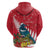 New Zealand Christmas In July Hoodie Tui Bird With Kowhai Meri Kirihimete